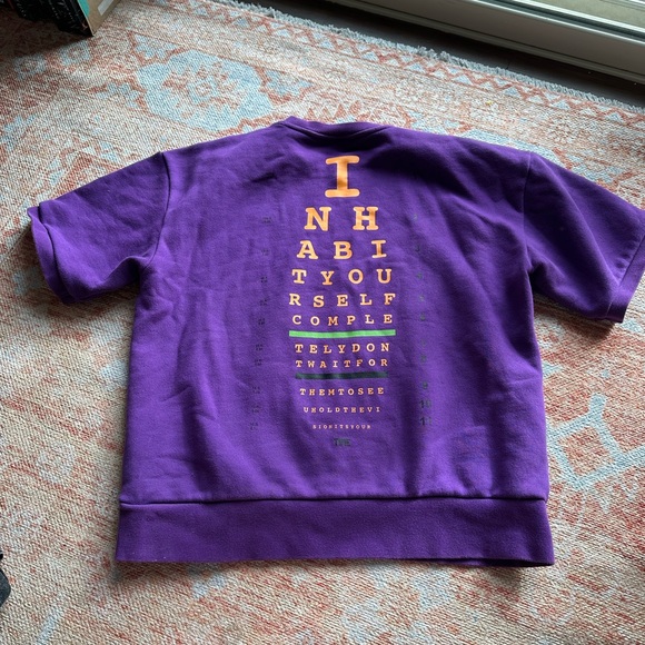 ME. Melody Ehsani x Foot Locker Purple Sweatshirt crewneck size medium - Picture 6 of 7